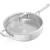 Image de Sauteuse 26cm inox - Ninja EverClad - C90126EUI - construction 3 couches inox 18/10 - tous feux dont induction