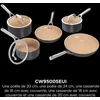 Image de Batterie de cuisine 5 pièces céramique - Ninja - ExtendedLife CW95005EUI - 2 poêles + 3 casseroles - Sans PFAS - Garantie 5 ans
