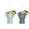 Image de Verres Cocktail Ninja Margarita Cups Lot 2 Bleu Vert Eau