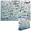 Image de Eurographics Puzzle 2000 Pc - Evolution of Military Aircraft NEW
