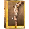 Image de Eurographics Giraffe Mother's Kiss 1000pcs Jeu De Puzzle 1000 Pièce(s) Animaux