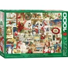Image de Eurographics Vintage Christmas Cards 1000pcs Jeu De Puzzle 1000 Pièce(s) Vacances