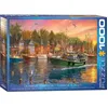 Image de (EG60000969) - Puzzle Eurographics 1000 pièces - Coucher de soleil sur le port