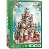 Image de Eurographics Puzzle Sapin De Noël Chats 1000 Pièces Puzzle Animaux