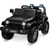 Image de Voiture Electrique 12V Pour Enfants Avec Télécommande 24 G Bluetooth Musique Klaxon et LED Phares Pour Enfants 3+ Ans -- Noir