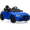 Image de Voiture Électrique Enfant 12V Bleu Sous Licence BMW M4 avec Télécommandé Vitesses 3 Km/h LED et Musique pour Enfants 3-8 An