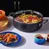 Image de Sauteuse Le Creuset Toughened 28 Cm Revêtement Antiadhésif Noir Anodisé