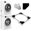 Image de Kit de Superposition Universel NIUXX pour Lave-linge & Sèche-linge Cadre Intermédiaire avec Corde à Cliquet réglable