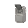 Image de Interrupteur va-et-vient + prise Legrand Plexo  gris complet 069914L