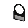 Image de Porte étiquette + étiquette IMO pour bouton Ø22mm (lot de 10) P751+BK4 (x10)