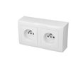 Image de Prise électrique double blanche Efapel Logus 90 BOIT-DOUBLE-21110 TBR