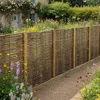 Image de Clôture bois en noisetier - 100% Naturel - Sans Poteaux - Hauteur 180 X Largeur 120 cm