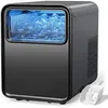 Image de Machine à glaçons - QEXREED -1.5L - 16kg max/24h - Autonettoyante - 2 tailles - 9 cubes/6min - Avec panier et pelle