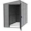 Image de Abri De Jardin Pvc Adossable 4x8 - Gris Anthracite
