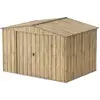 Image de Abri De Jardin Métal Woodgrain - 7,75m² - Kit Ancrage - Imitation Bois