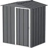 Image de Abri De Jardin Métal - 1,96m² - Kit Ancrage - Anthracite