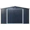 Image de Abri De Jardin Métal - 7,79m² - Kit Ancrage - Anthracite