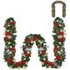 Image de Guirlande De Noël 5m Éclairage 100 Led Blanc Chaud Et Boules De Noël Telecommande