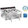 Image de Friteuse Professionnelle Électrique À Poser - Super Puissante - 2 X 9 Litres - Sofraca