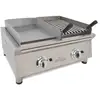 Image de Frytop À Gaz En Acier Rectifié + Barbecue À Gaz 35 Cm - Arilex