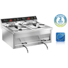 Image de Friteuse Professionnelle Électrique À Poser - Super Puissante - 2 X 12 Litres - Sofraca