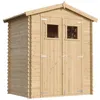 Image de Abri de jardin emboité en sapin FSC® C110730 brut - 234m² - 196 x 136 x h218 cm