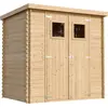 Image de Abri De Jardin En Bois 2,22 M²-cabane De Jardin Extérieure h200 X 204 X 142 Cm-atelier Rangement Outils Et Vélos - M311