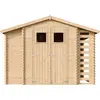 Image de Abri De Jardin En Bois Avec À Bûches / Rangement 5,41 M² - H218 X 328 X 206 Cm - Timbela M389