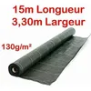 Image de Toile de paillage - 130g/m2 - Largeur 33m - Longueur 15m - Anti-mauvaises herbes