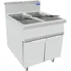 Image de Friteuse À Gaz Sur Meuble 32 L Avec 4 Paniers - 22/26 Kw - Atosa