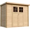Image de Abri De Jardin En Bois 2,63 M² - Porte Verrouillable De Haute Qualité - H200 X 239 X 142 Cm - M310f