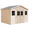Image de Abri de jardin en bois 11.91 m² TIMBELA - 418 x 320 cm - Ep. 17 mm - Construction de Panneaux - M331