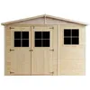 Image de Abri de jardin en bois 9 m² TIMBELA - Ep.17 mm - 316x324 cm - Construction de Panneaux - Pin / épicéa - M335