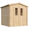 Image de Abri de jardin en bois 3.53 m² TIMBELA - 200x200 cm - Pin / épicéa - Plancher inclus - M343C+M343G