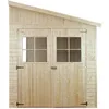 Image de Abri de jardin en bois 602 m² TIMBELA - Pin / épicéa - 202 x 298 cm -Construction de Panneaux - Plancher NON inclus - M339