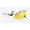 Image de Lunettes Rudy Project Turbolence Racing blanc avec verres miroirs jaune