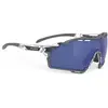 Image de Lunettes Rudy Project Cutline gris brillant avec verres RP Optics Multilaser bleu foncé