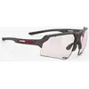 Image de Lunettes Rudy Project Deltabeat gris charbon mat avec verres photochromiques ImpactX 2 Laser rouge