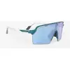 Image de Lunettes Rudy Project Spinshield Pro blanc vert avec verres miroir bleus