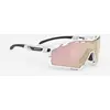 Image de Lunettes Rudy Project Cutline blanches avec verres miroir roses