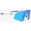 Image de Lunettes Rudy Project Astral blanc mat avec verres RP Optics Multilaser bleu.