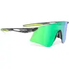 Image de Lunettes Rudy Project Astral gris cendré avec verres RP Optics Multilaser vert.