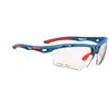 Image de Lunettes Rudy Project Propulse bleu rose avec verres photochromiques ImpactX 2 rouge