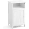 Image de COSTWAY Meuble de Salle de Bain avec Porte Simple et Étagère Réglable de Rangement 40 x 30 x 70 CM en Bois pour Maison Salon