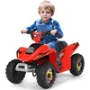 Image de Costway Quad Avec Batterie 6v Pour Enfant, Fonctionnement Sécurisé Et Vitesse Max De 4,5 Km/h, Rouge (rouge)