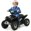 Image de Costway Quad Avec Batterie 6v Pour Enfant, Quad Avec Fonctionnement Sécurisé Et Vitesse Max De 4,5 Km/h (noir)