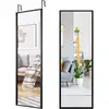 Image de Costway miroir psyché sur pied mural miroir rectangulaire autoportant 36,5 x 107 CM, style scandinave moderne naturel