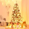 Image de GOPLUS 180CM Sapin de Noël Lumineux-600 Branches+250 LED-Effet de Neige Réaliste Floqué-Ouverture Automatique-Base en Fer