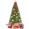 Image de GOPLUS Sapin de Noël Artificiel1346 Branches en Forme d'Épicéa Aiguilles en PVCSystème ParapluieDécoration de Noël230cm