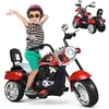 Image de GOPLUS Moto Électrique pour Enfants 6 V à 3 Roues 25-3km-h Charge 30 KG Scooter pour Enfants de 3 Ans+ 91x48x64 CM Rouge